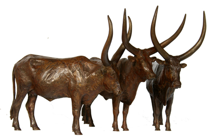 Ankole bronze sculptures